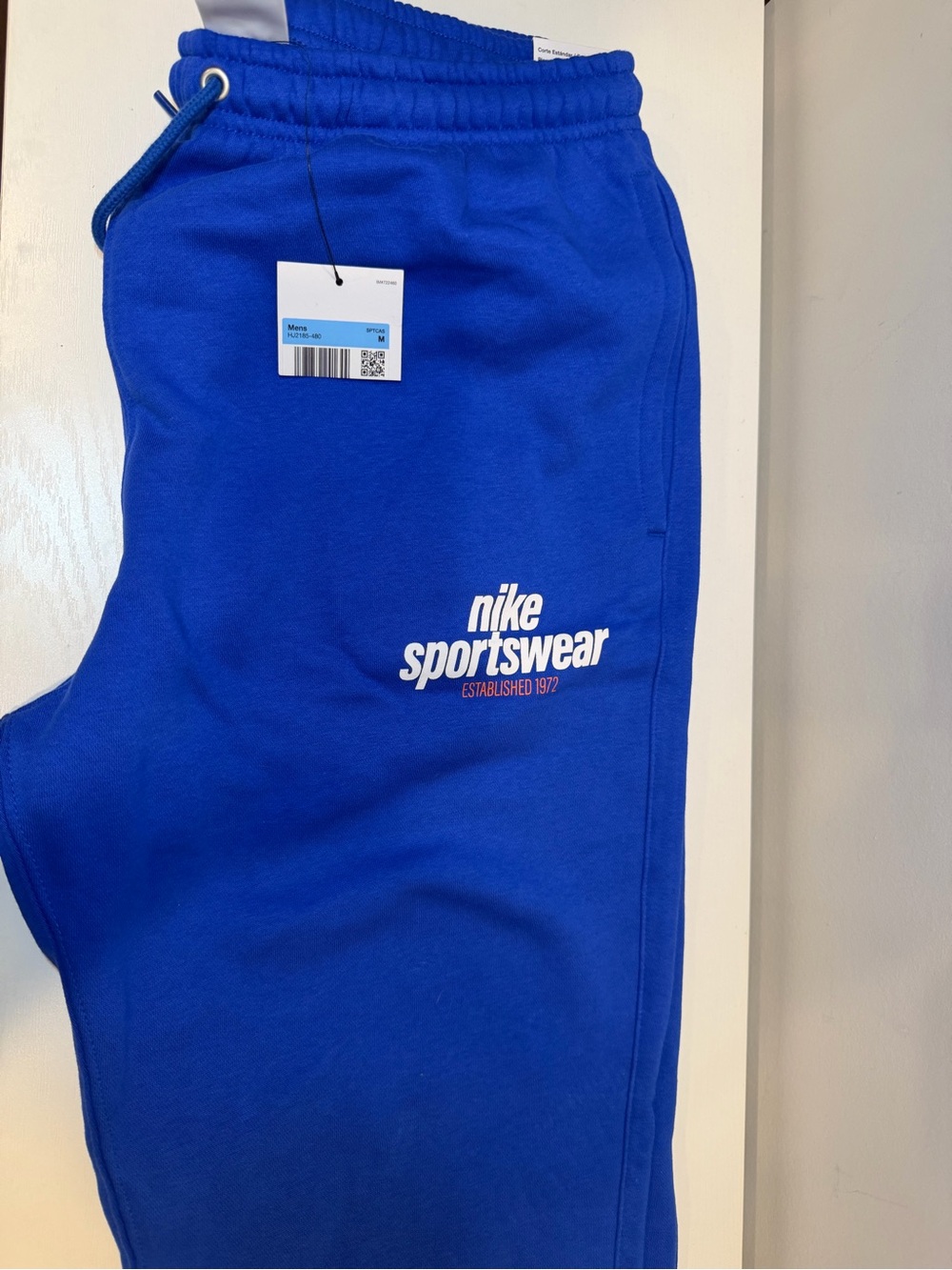 Nike Blue Sportswear Joggers with White Logo